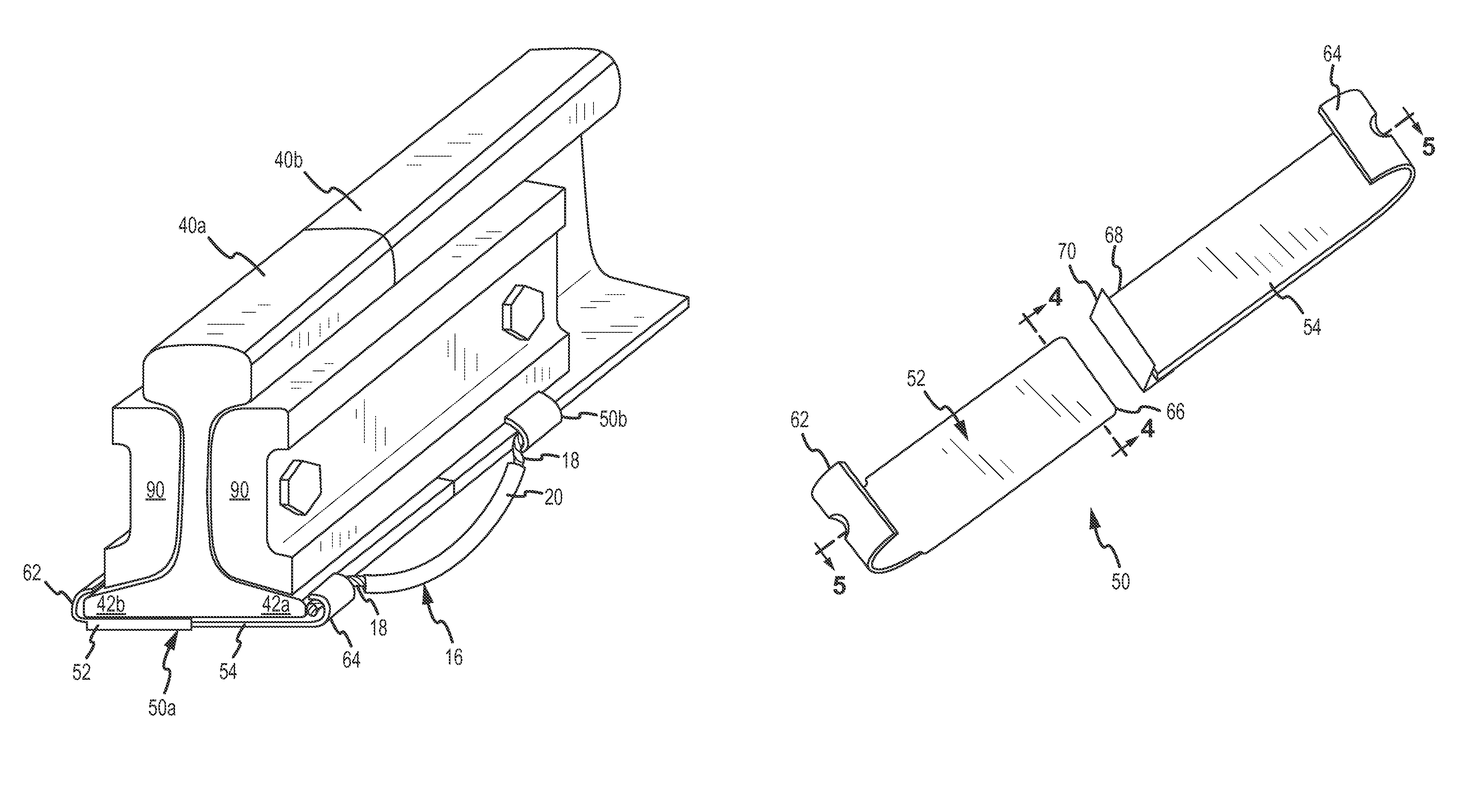 Railroad signal line attachment clip