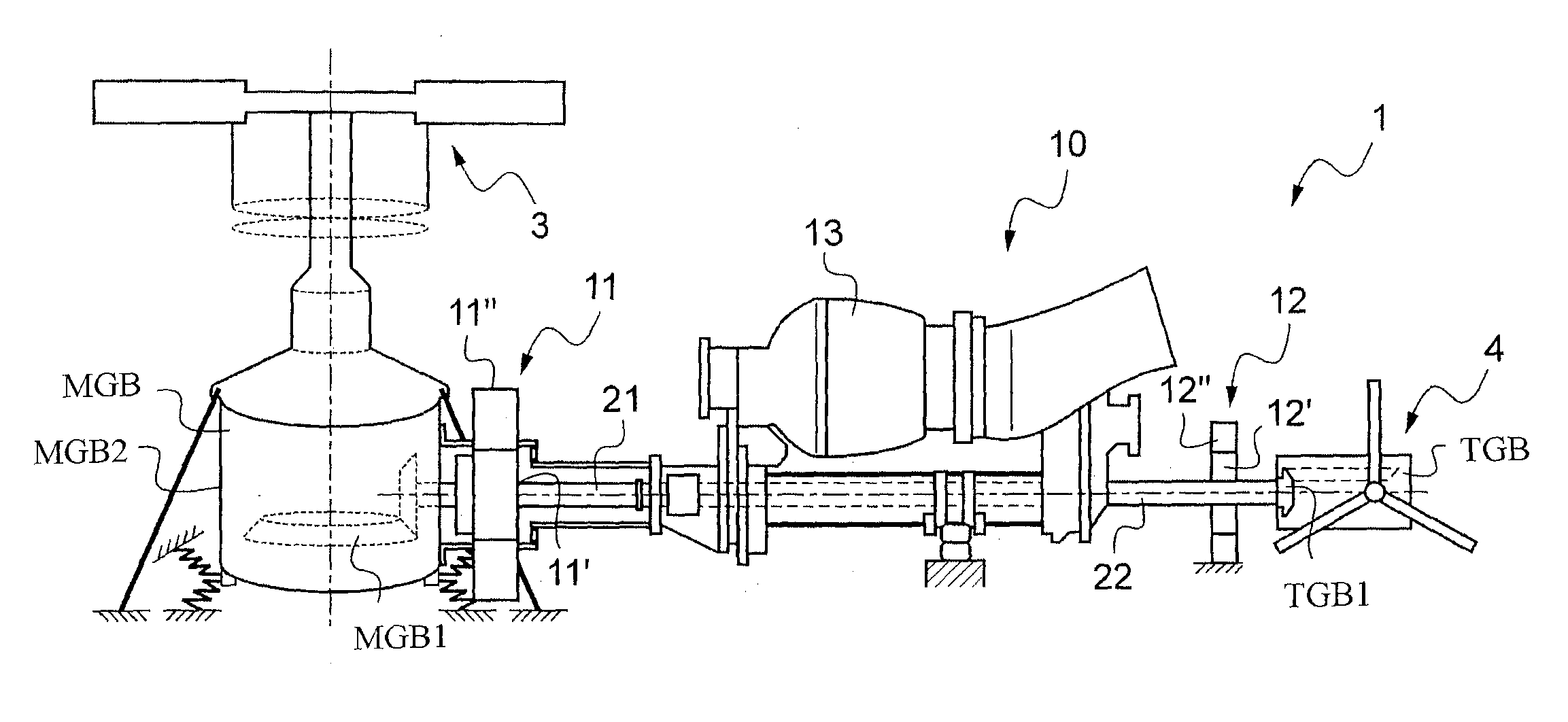 Power plant, a helicopter including such a power plant, and a method implemented by said power plant