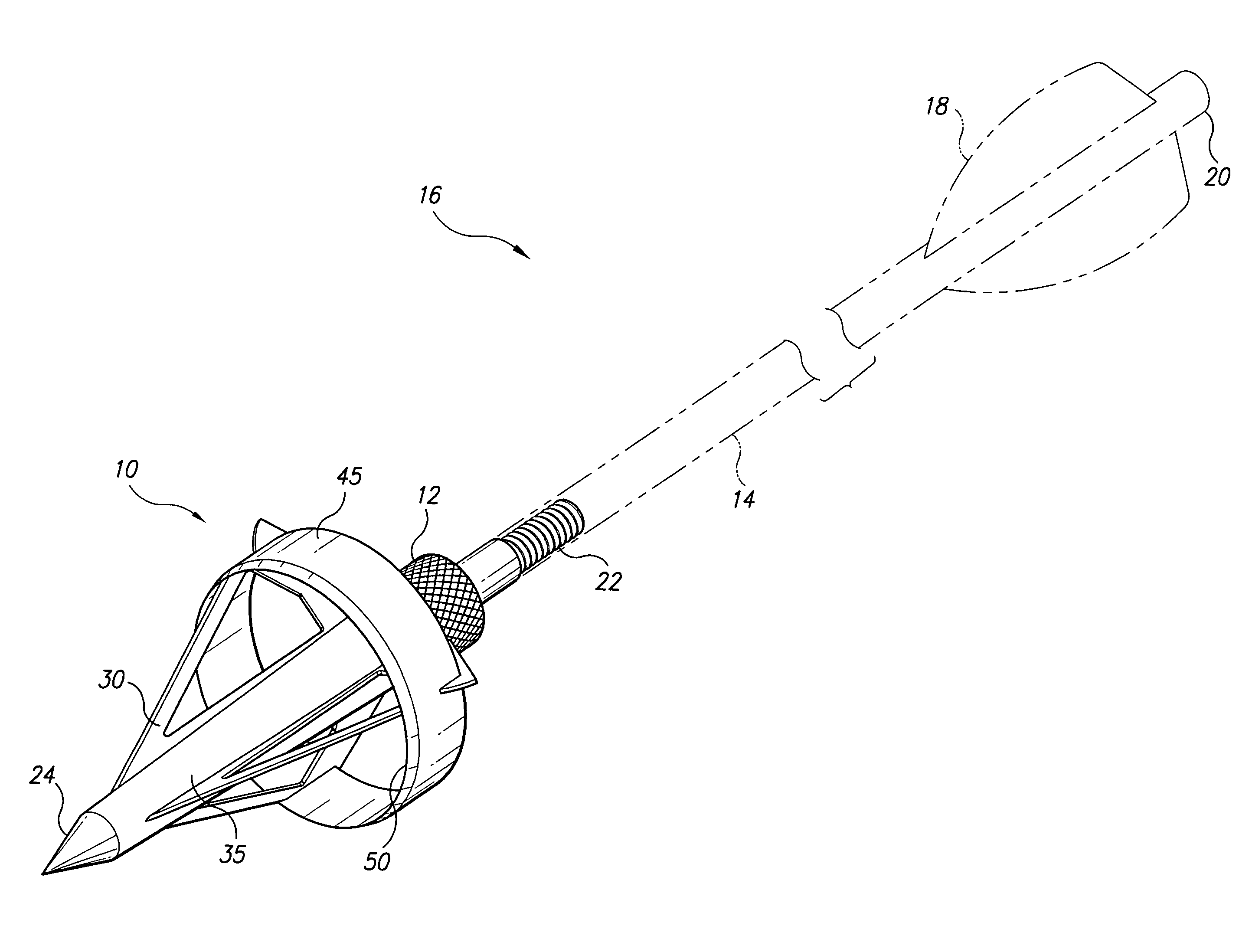 Broadhead for bow hunting arrow