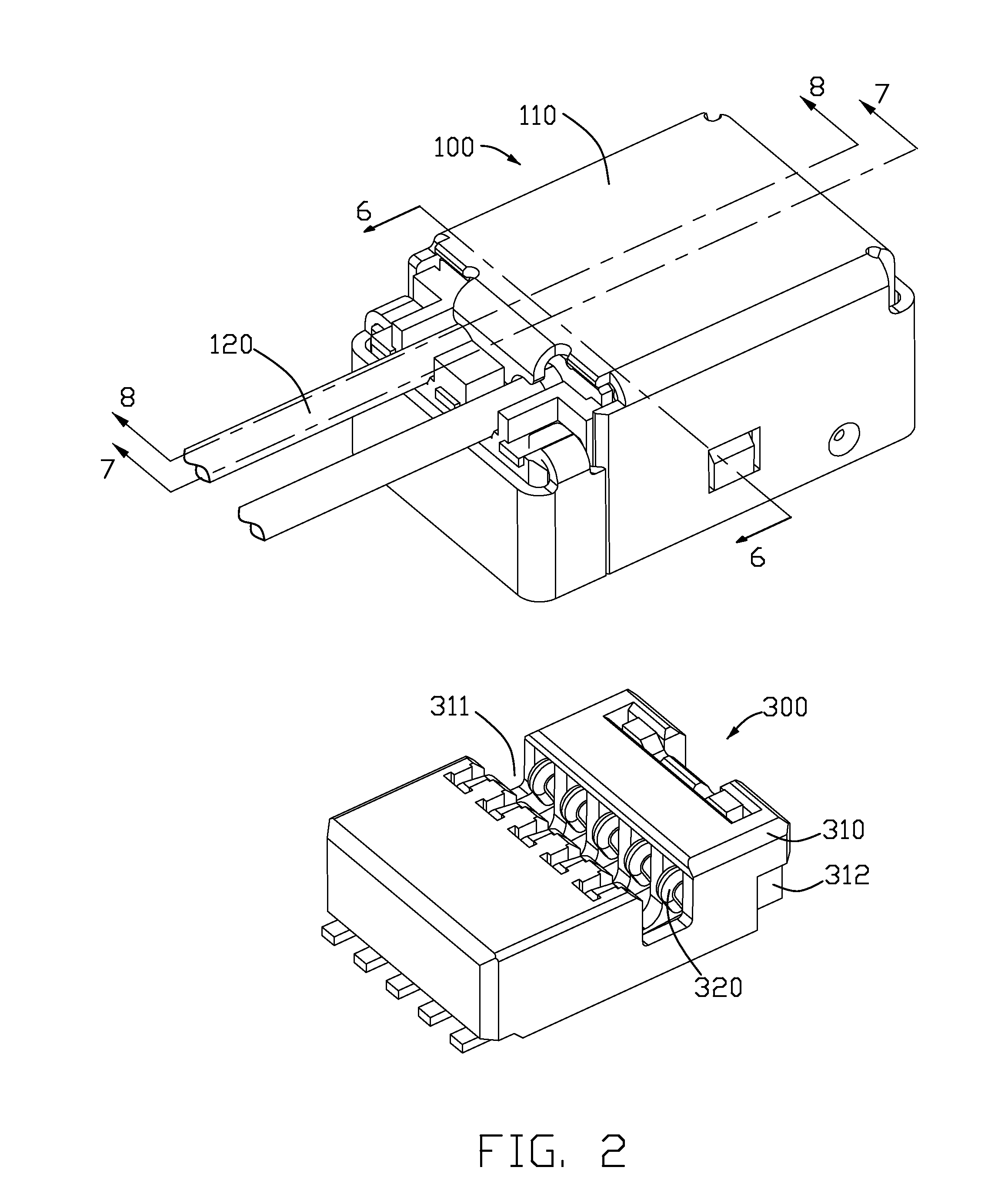 Cable assembly having shroud substantially covering mated receptacle connector