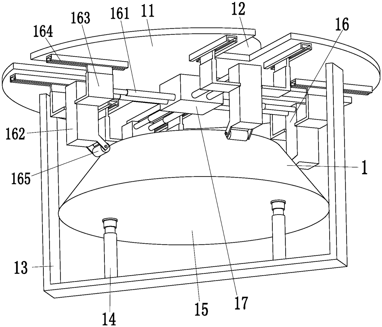 Automatic measurement robot for clutch disc group