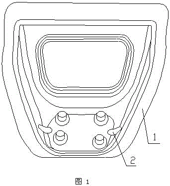 Lock catch reinforcing plate