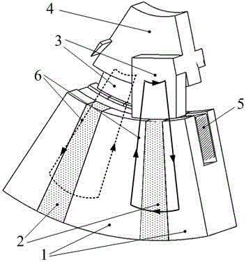 Concentrated magnetic passive rotor transverse flux single-phase motor