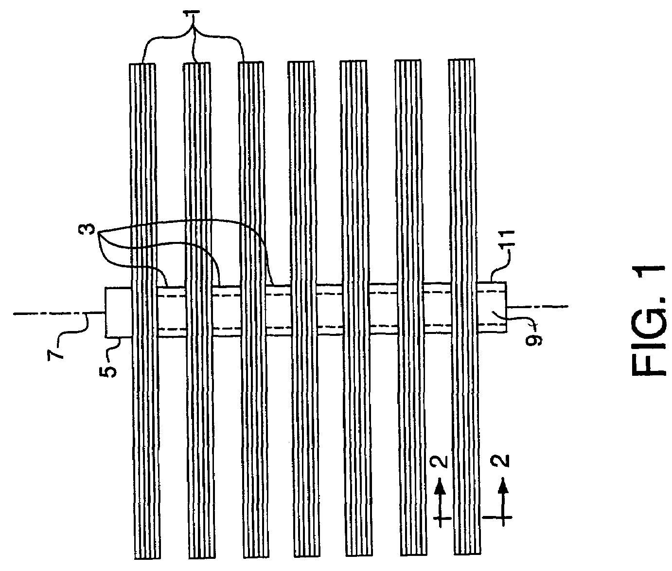 Ion transport membrane module and vessel system with directed internal gas flow