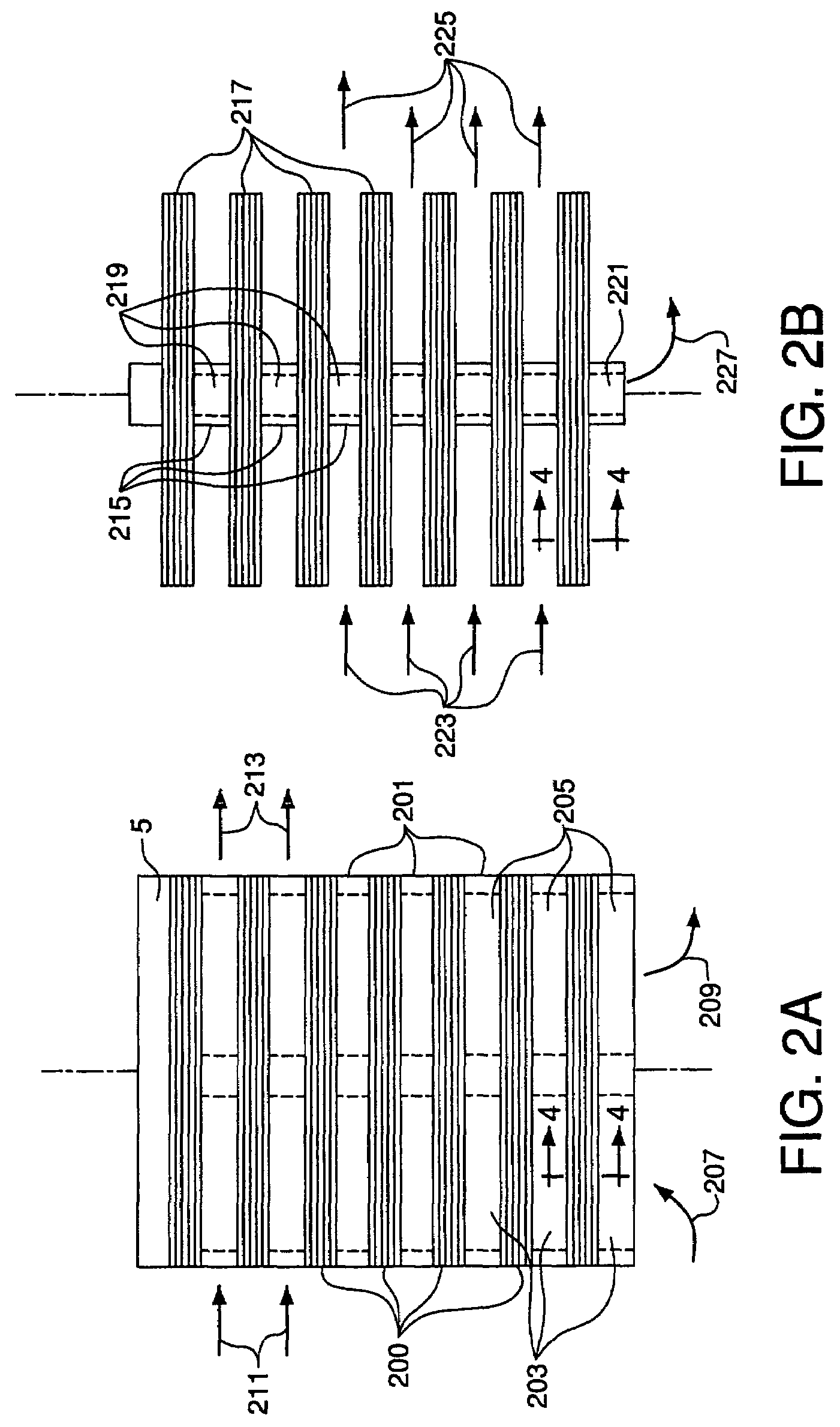 Ion transport membrane module and vessel system with directed internal gas flow