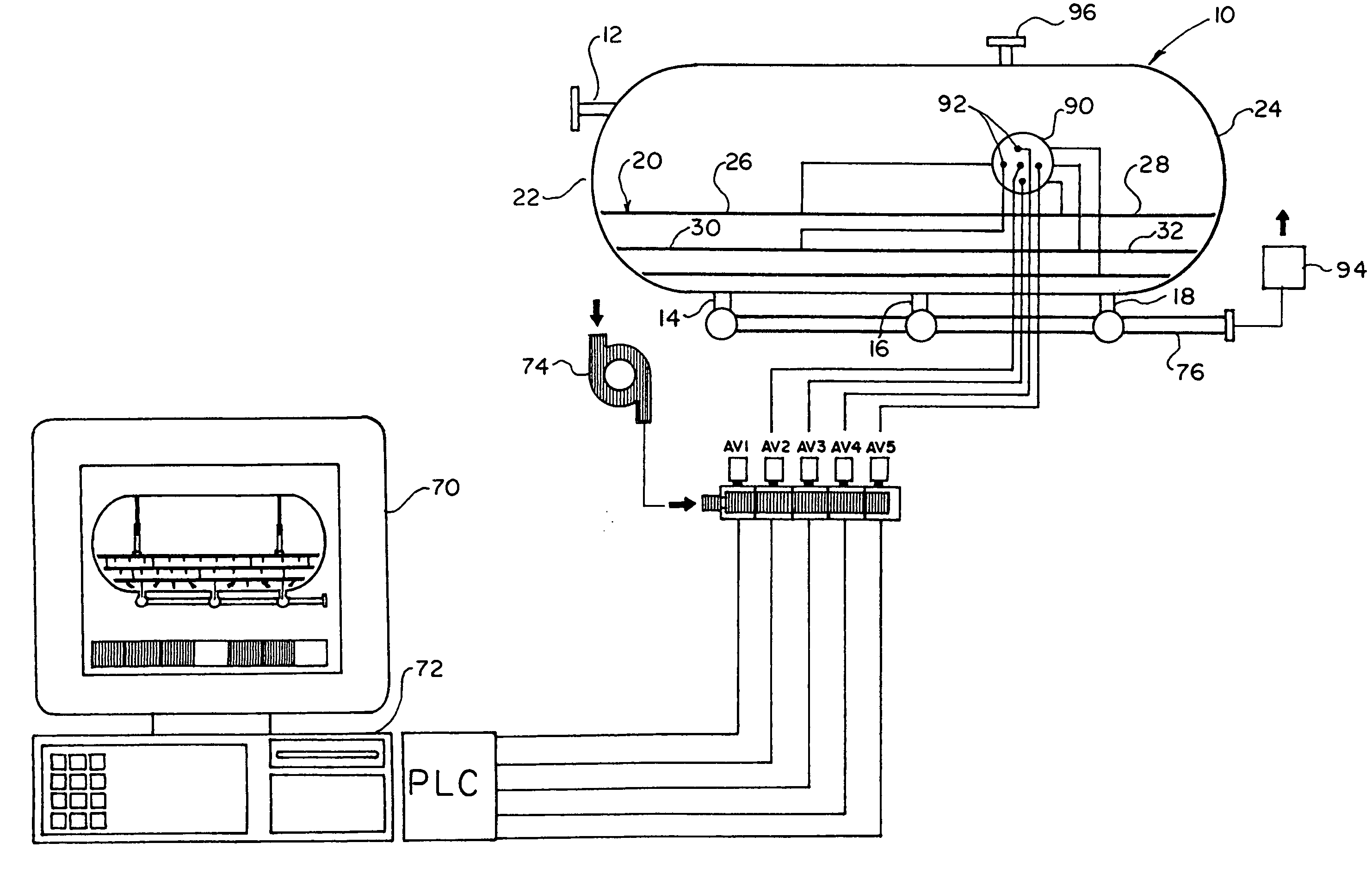 Solids separation system