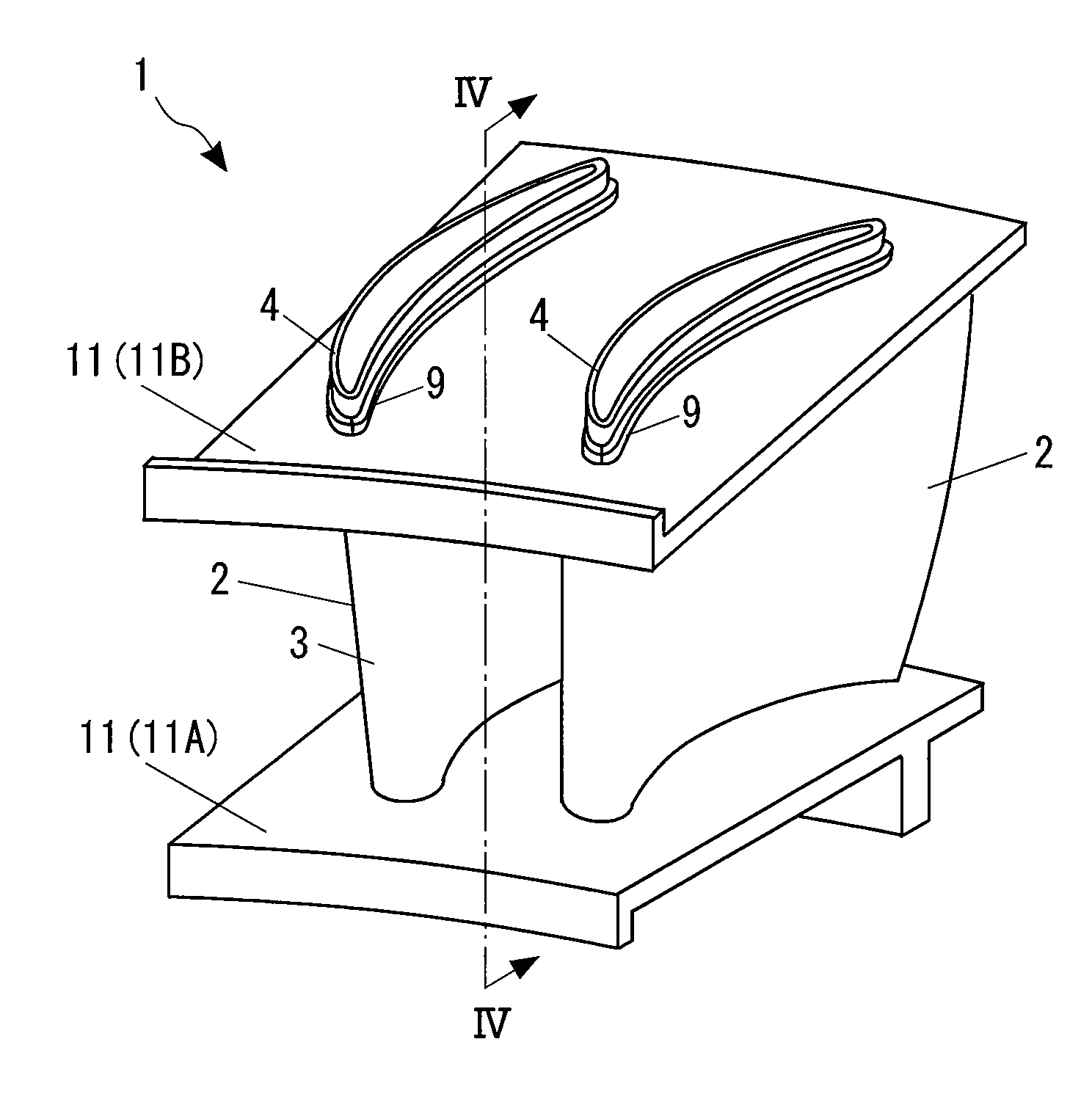 CMC turbine stator blade