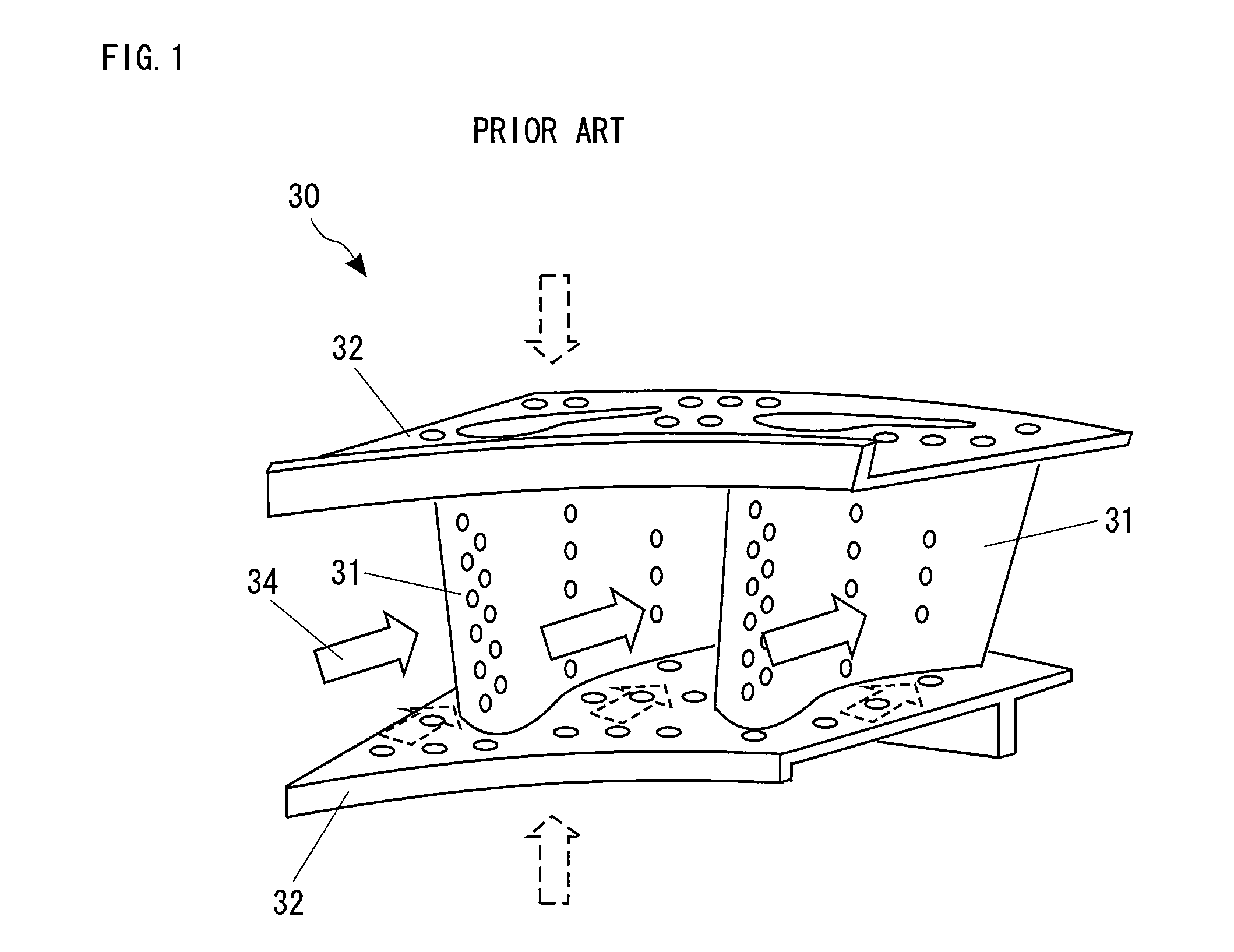 CMC turbine stator blade