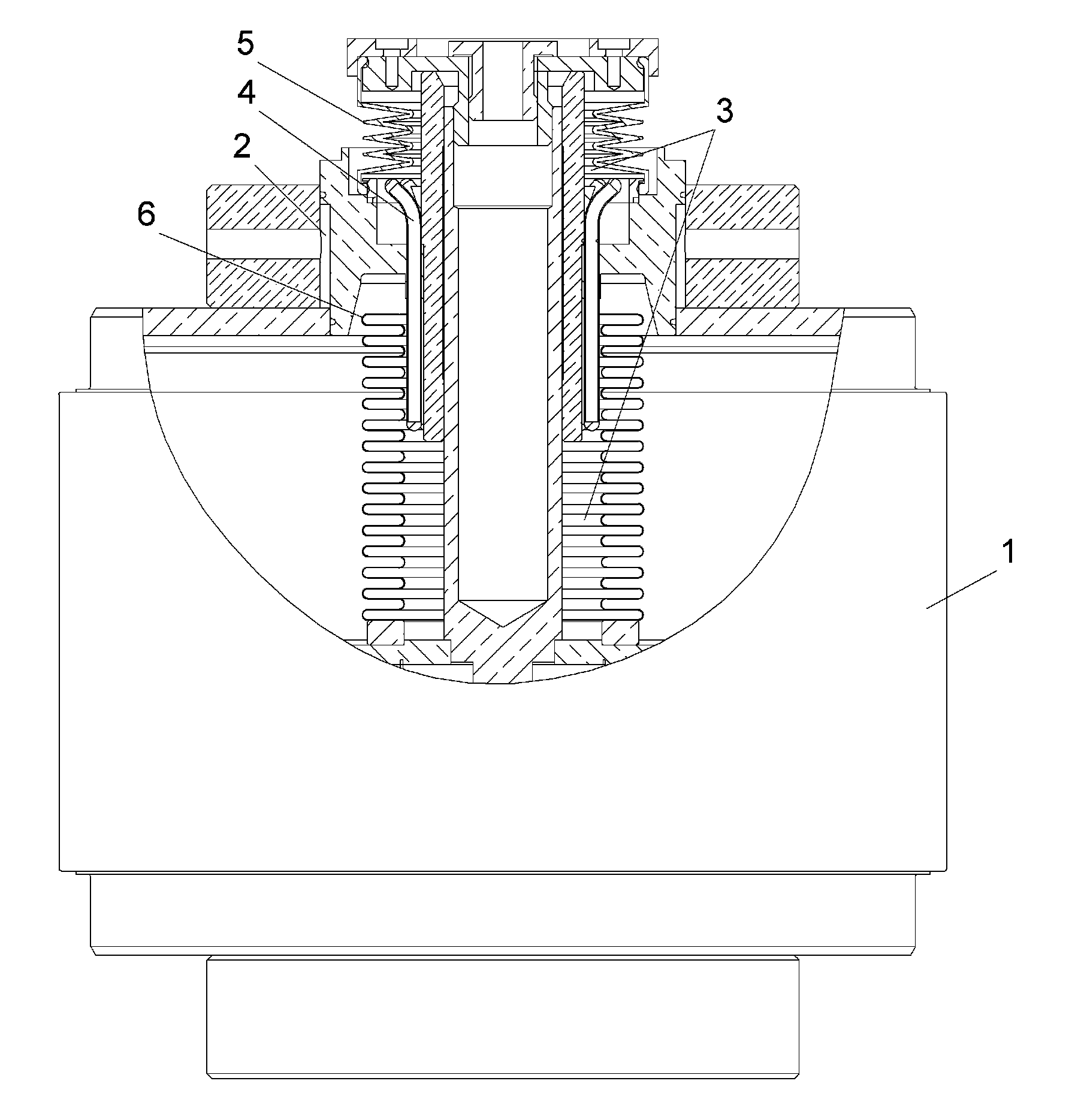 Cooling system for a variable vacuum capacitor