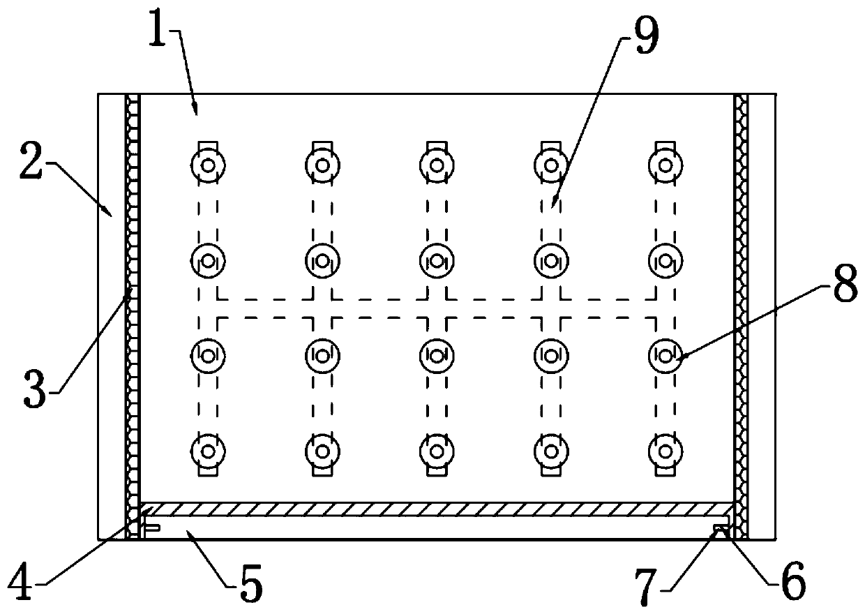 LED display screen and supporting device thereof