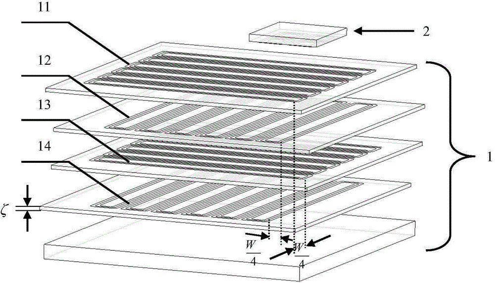 Planar two-dimensional time grating displacement sensor