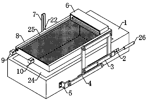 Tea dust separation device for tea production