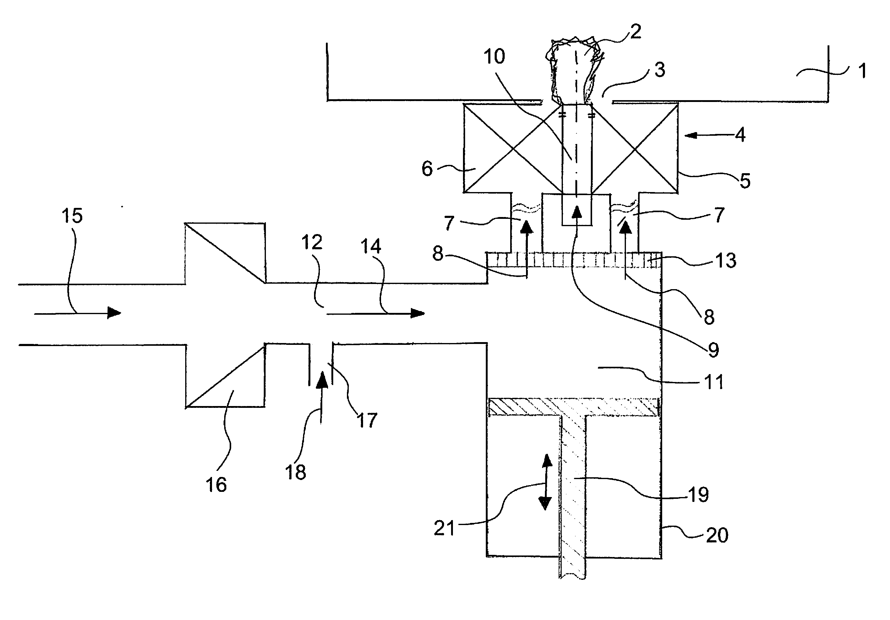 Method and device for setting the oscillation amplitudes of oscillating firing systems for treatment or synthesis of material