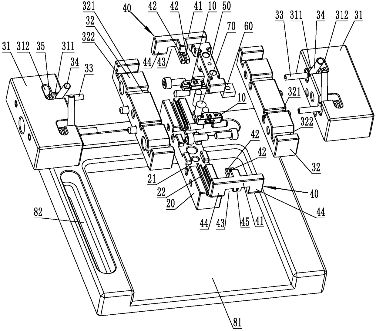 Buckle module assembly tooling