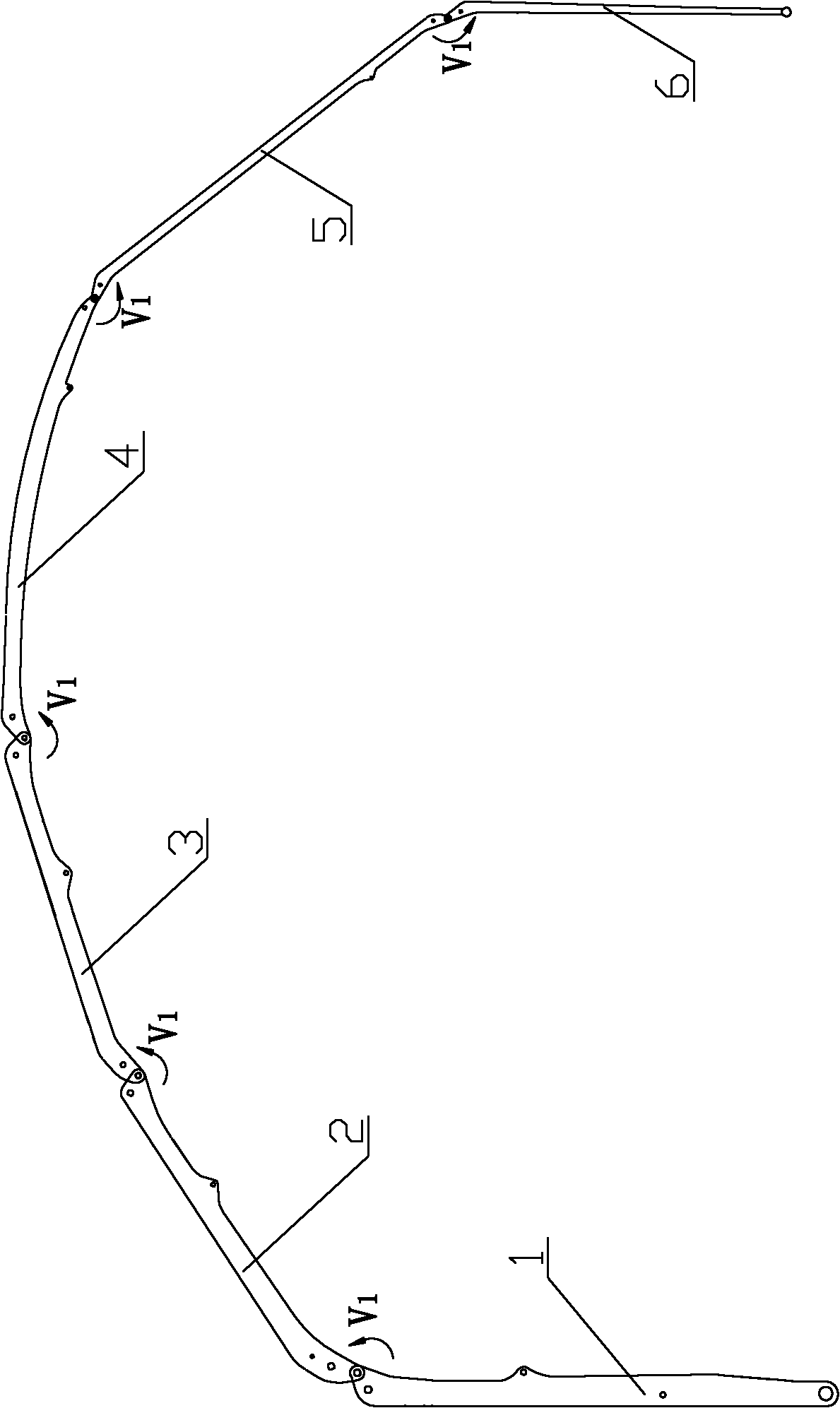 Arm frame device and engineering machine