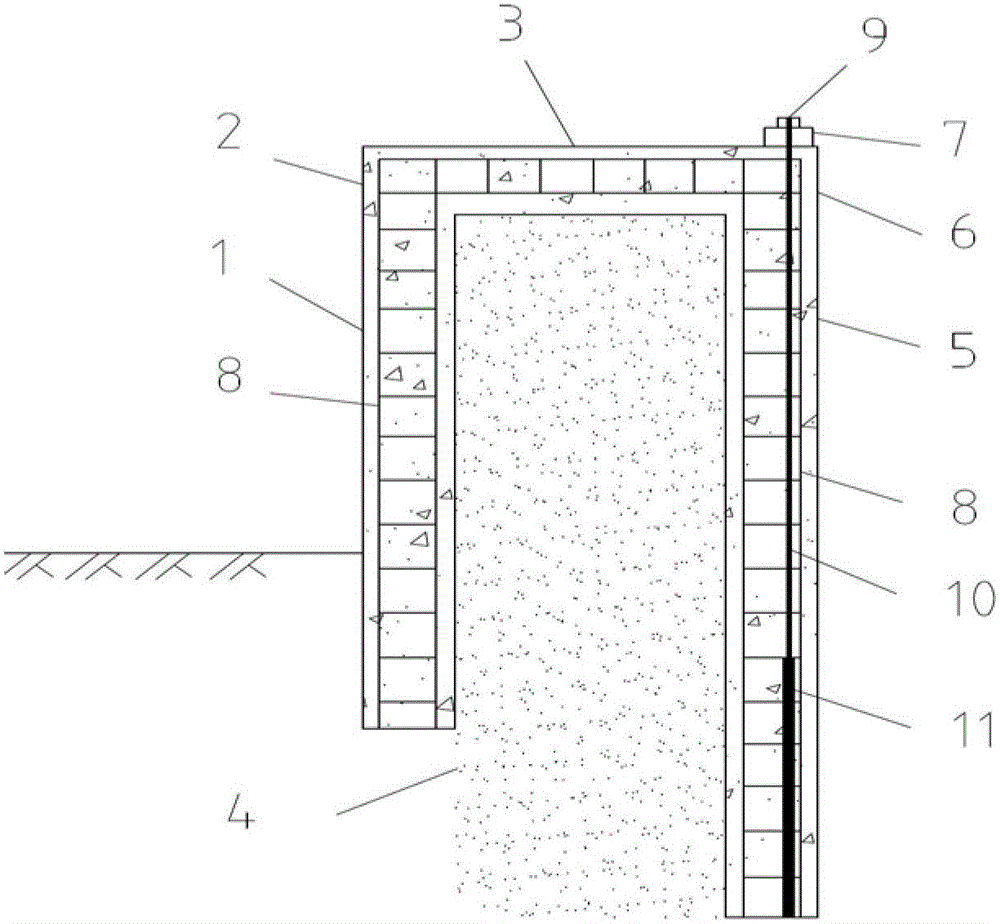 Prestressed Double-row Pile Strong Constraint Deep Foundation Pit Supporting Method