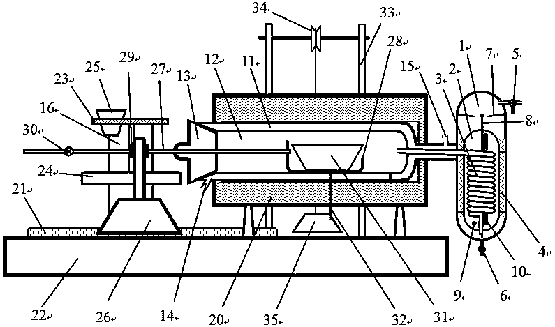 Fast cooling type Na&lt;131&gt;I destructive distillation production device