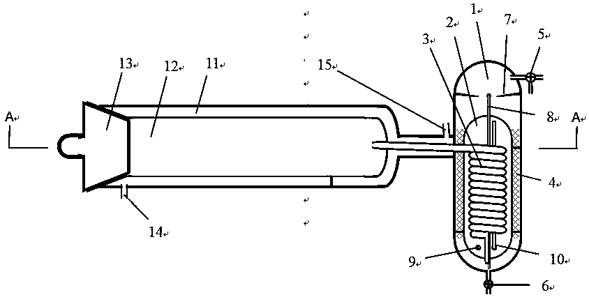 Fast cooling type Na&lt;131&gt;I destructive distillation production device