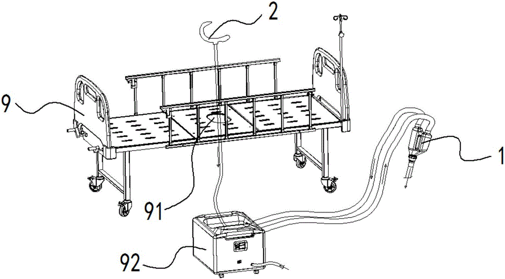 Novel intelligent urination and defecation nursing device and nursing bed including same