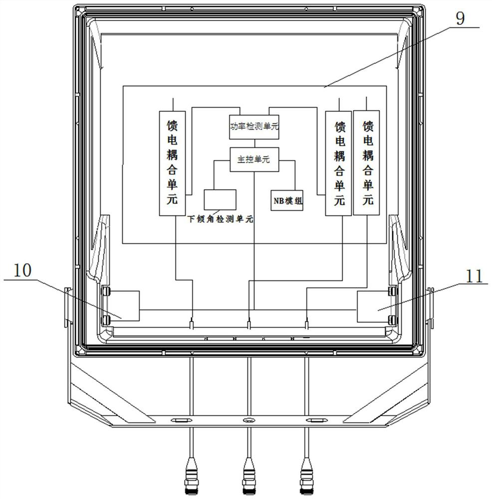 Spotlight antenna monitoring system and intelligent spotlight antenna