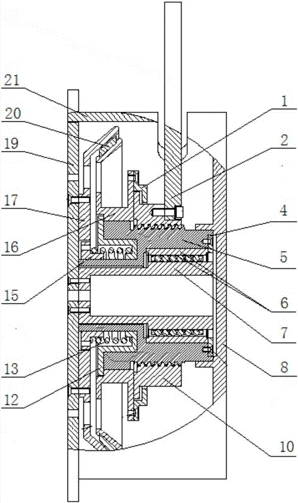 Damping brake device