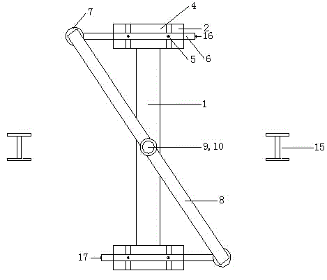 Member pure-torsion experimental device and member pure-torsion experimental method