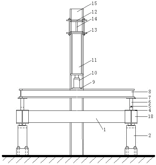 Member pure-torsion experimental device and member pure-torsion experimental method