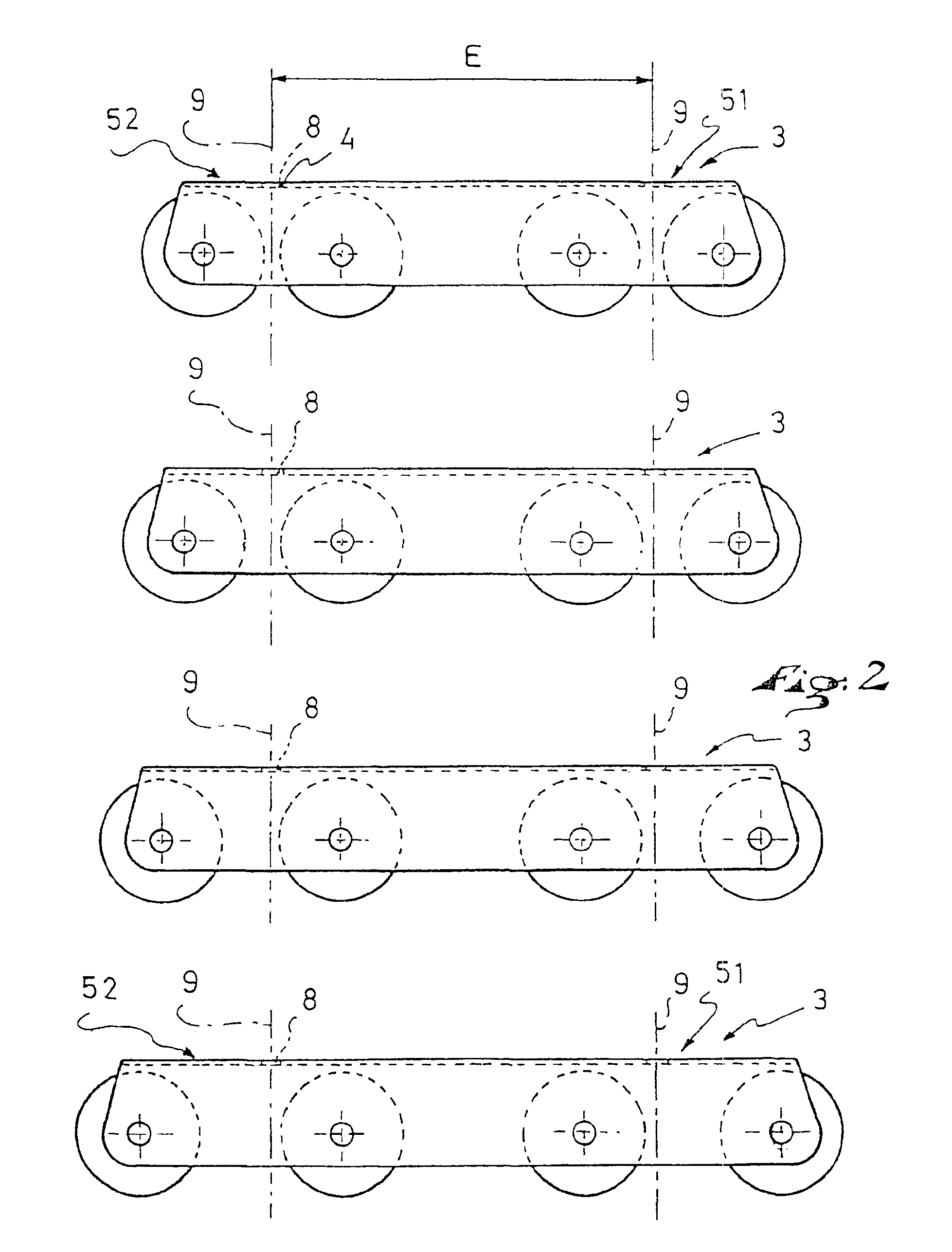 Gliding sports equipment, such as a skate, a frame for such sports equipment, and a line of such frames