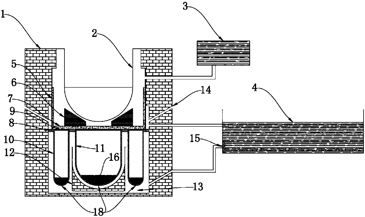 Reactor core melt capturing apparatus capable of realizing reinforced cooling through split charging