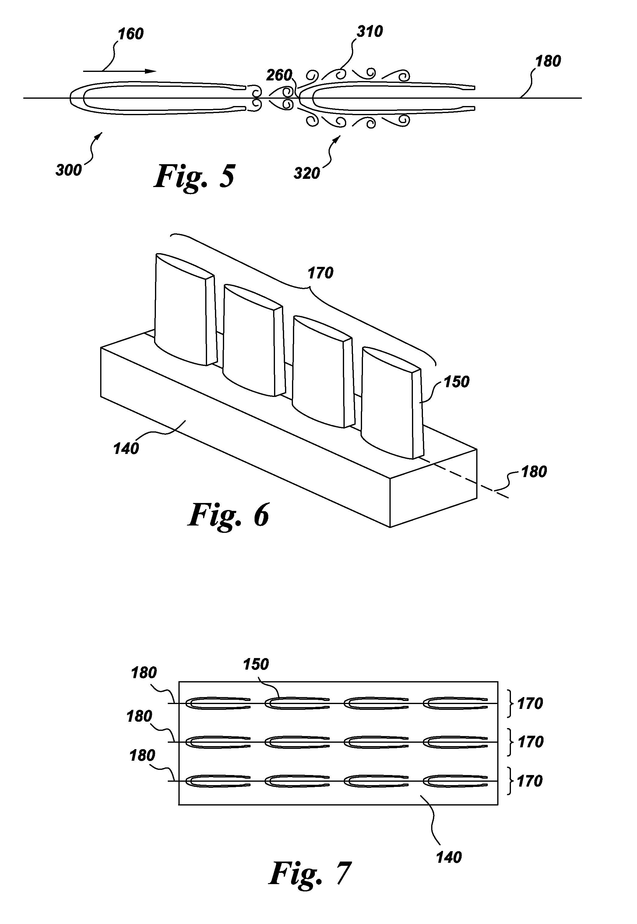 Shaped heat sinks to optimize flow