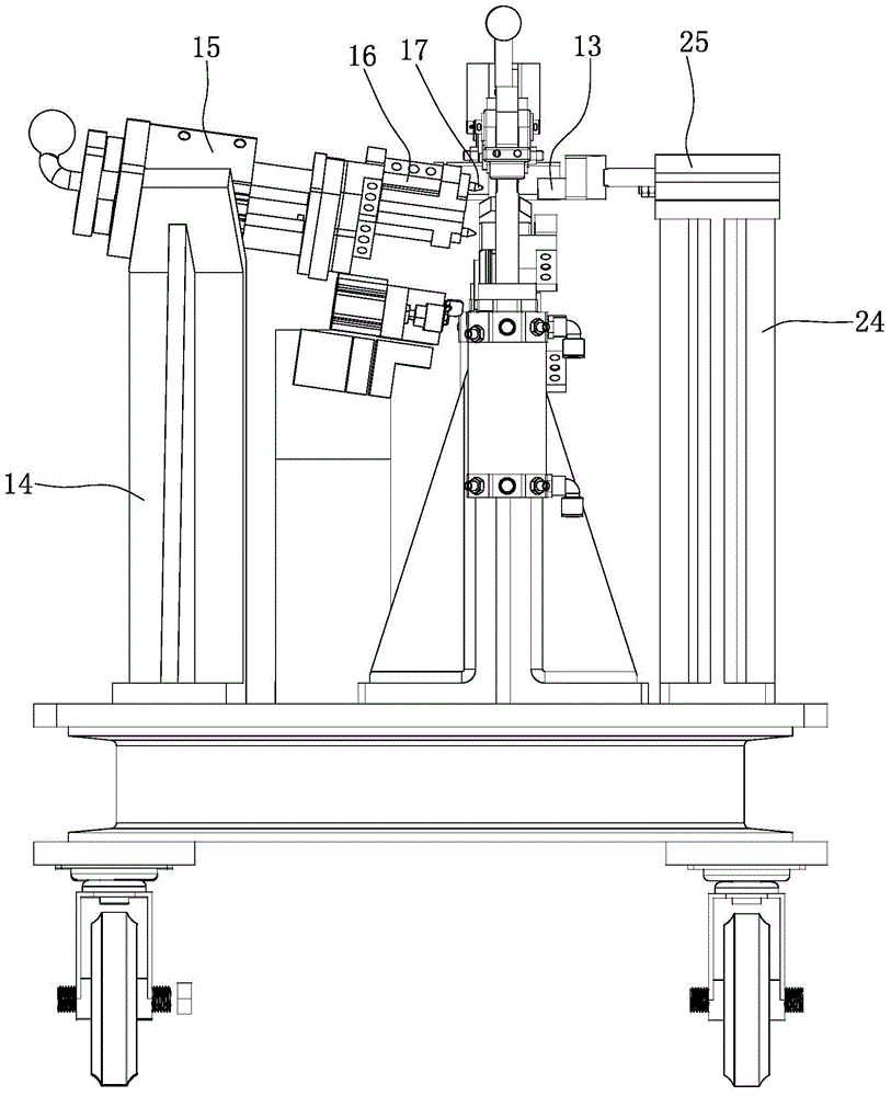 Clamp for welding automobile steering support reinforcing support assembly