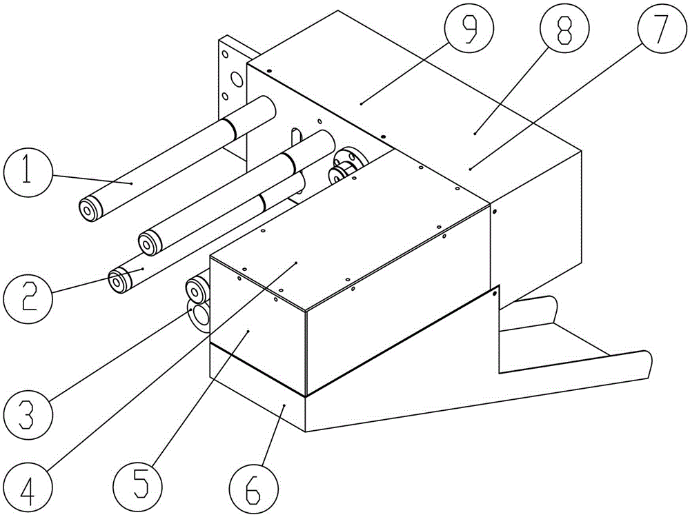 Waste shredding device for blistering machine