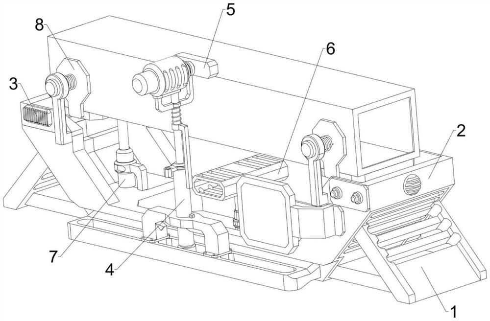 Steel box girder bending performance detection device for road and bridge construction