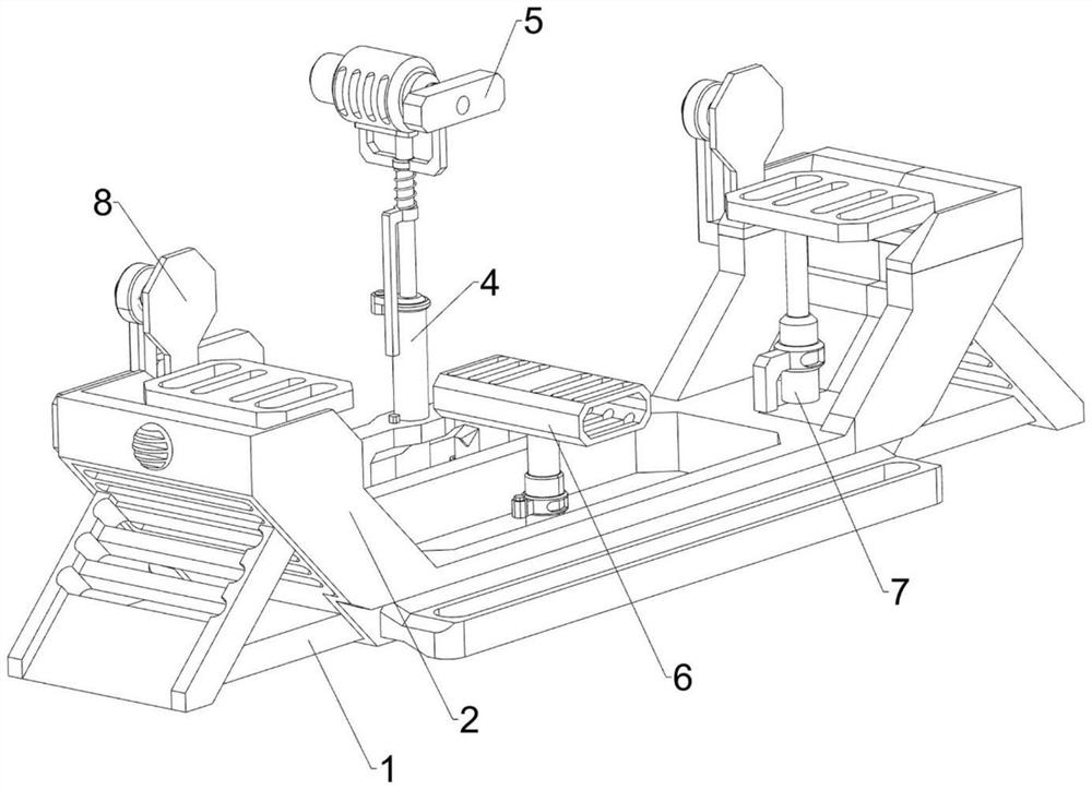 Steel box girder bending performance detection device for road and bridge construction