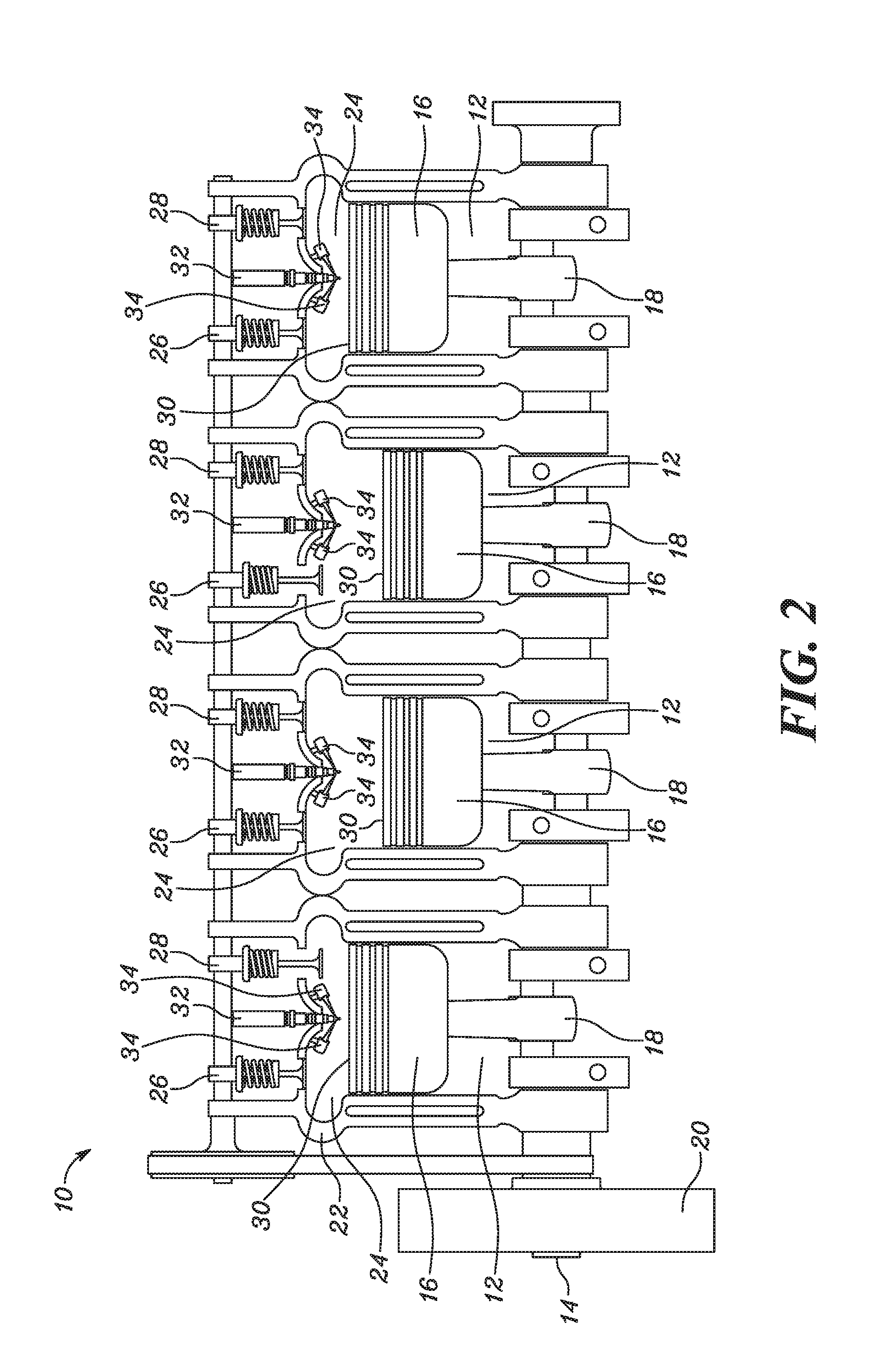 Combustion chamber with ducts for internal combustion engines