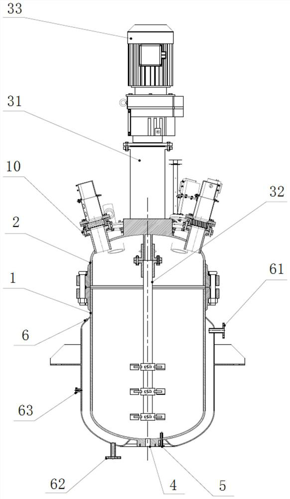 Microwave high-pressure reaction kettle