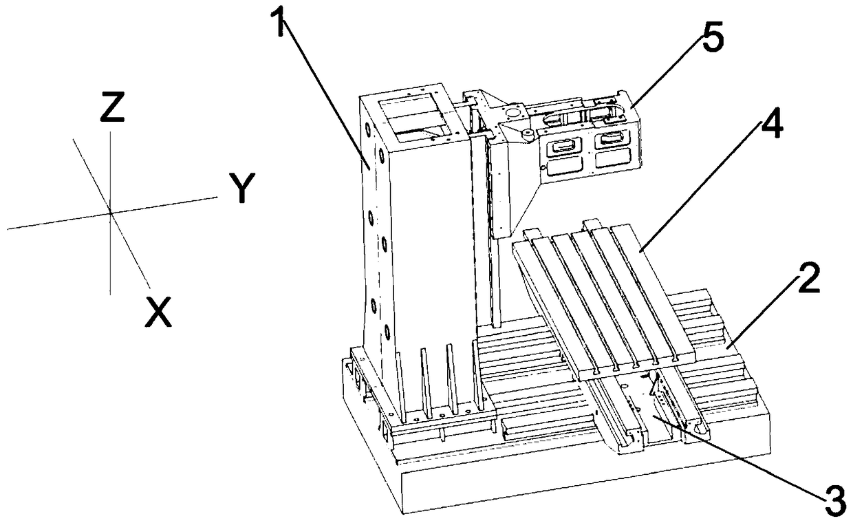 Stand column of vertical numerical control machine tool and manufacturing method of stand column