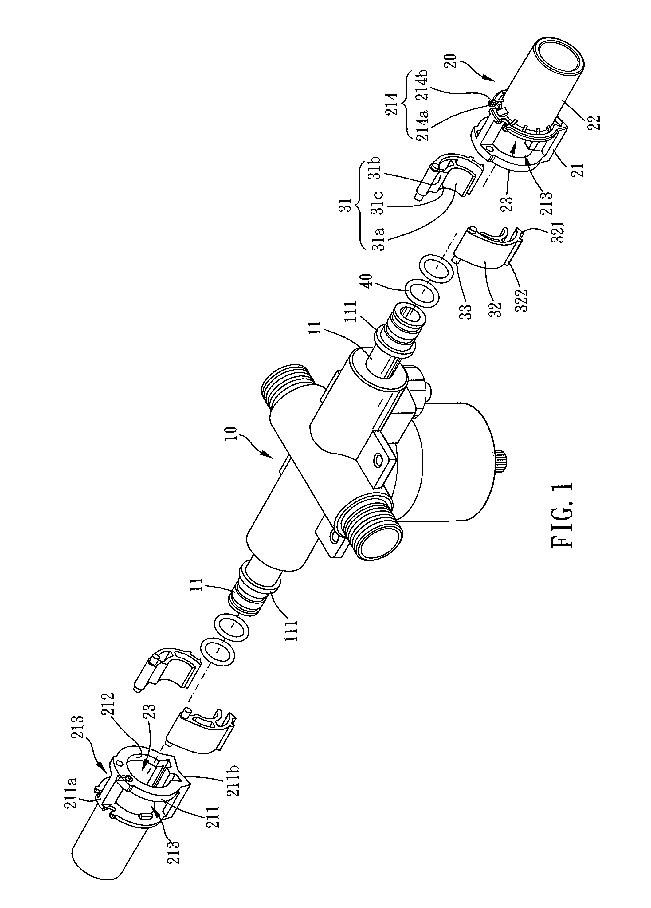 Quick connector adapted for a male adapter to connect thereto