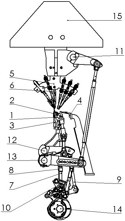 Single-needle-bed warp knitting machine