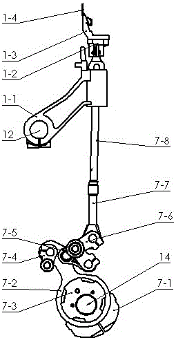 Single-needle-bed warp knitting machine