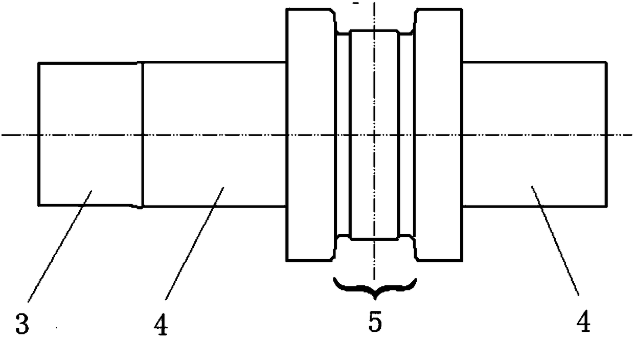 Curve design of rolling mill work roller for high-temperature large-rolling-reduction technology of large square billet and rectangular billet