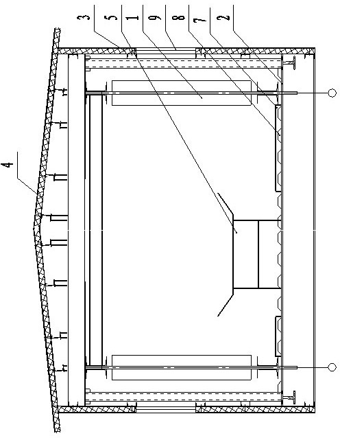 Method for integral ground manufacture, suspension and construction of large-sized steel trestle conveying system