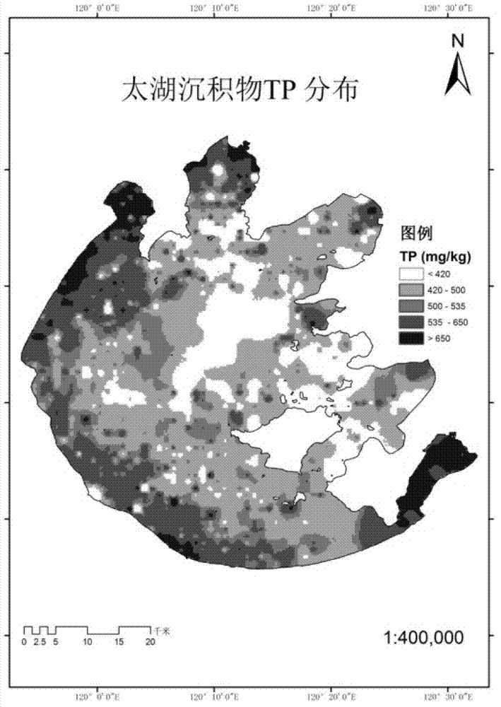 Method for determining environmental-protection dredging range based on water pollution bottom mud identification and evaluation