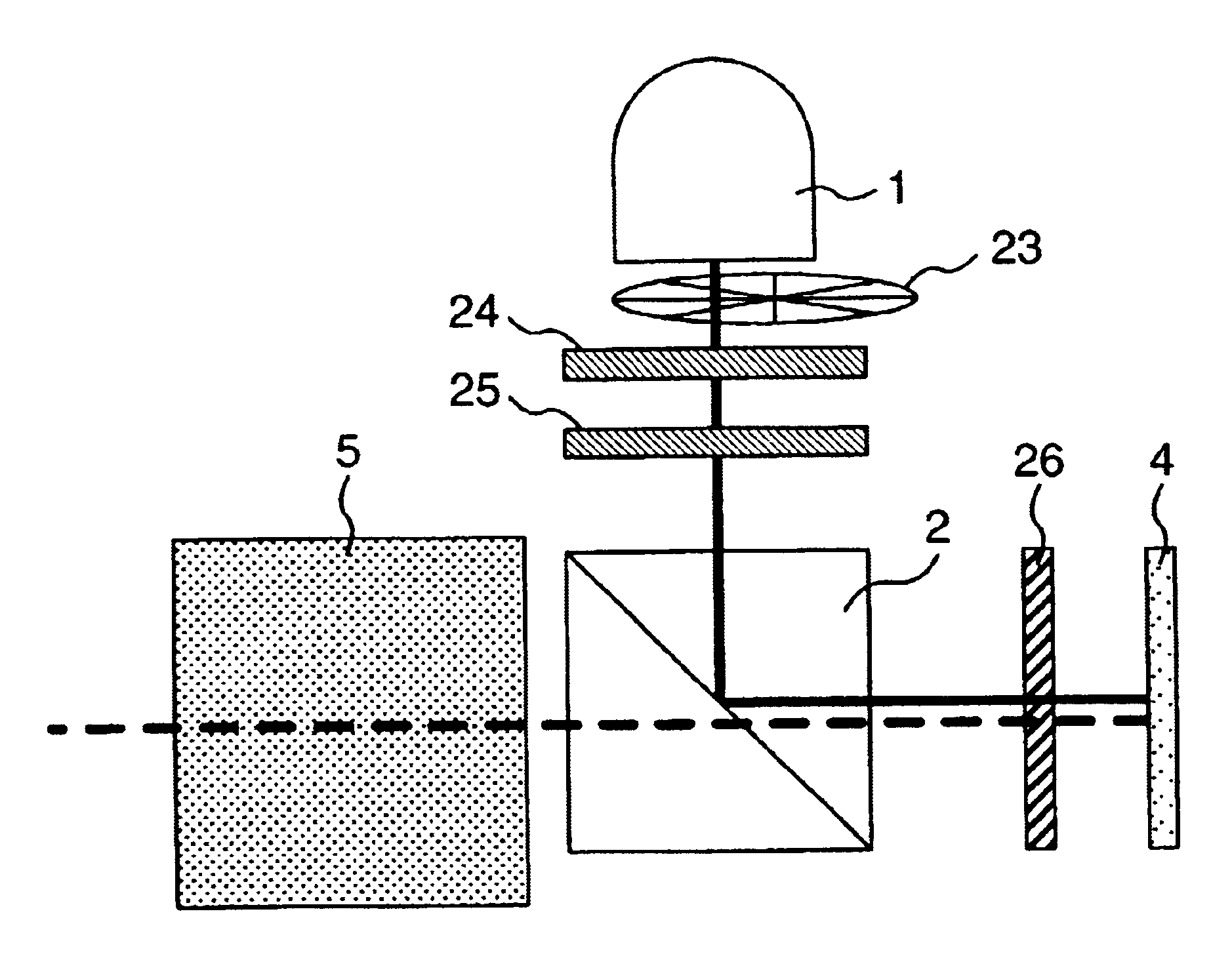 Quarter wavelength plate and projection type video display device using same