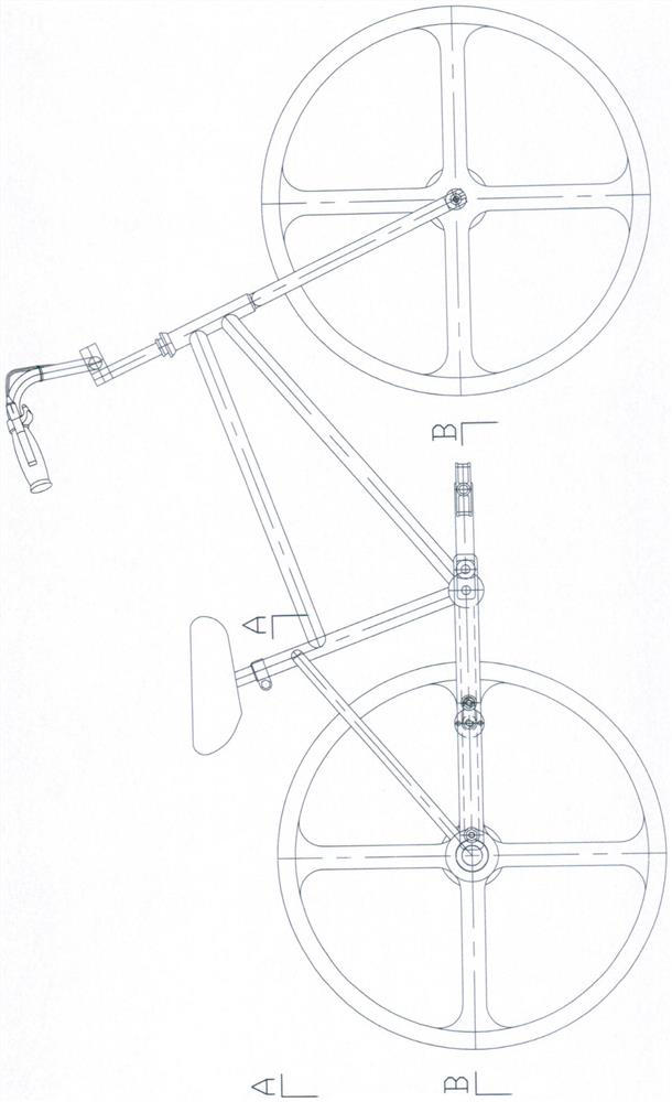 Bicycle parallel transmission connecting rod mechanism