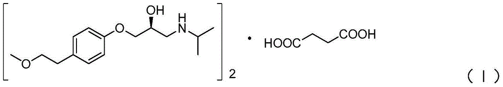 A kind of preparation method of S-metoprolol succinate