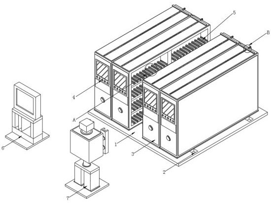 Intelligent robot automatic storing and taking compact shelf