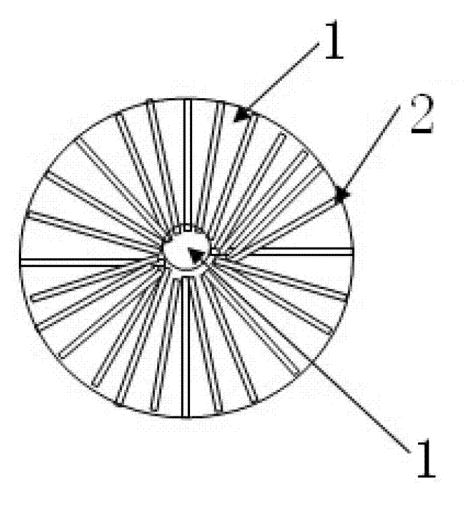 Contact with function of controlling directional extension movement of vacuum arc