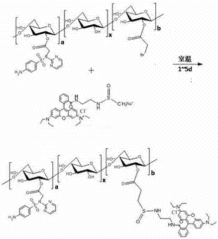 Anticancer drug with targeting and fluorescence and preparation method thereof