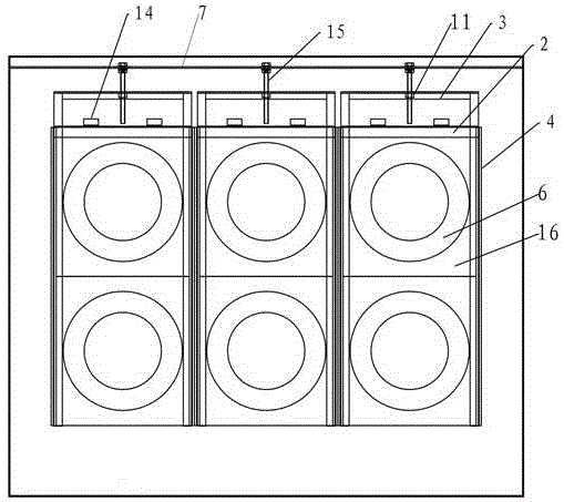 A filter cartridge lifting device for a dust collector